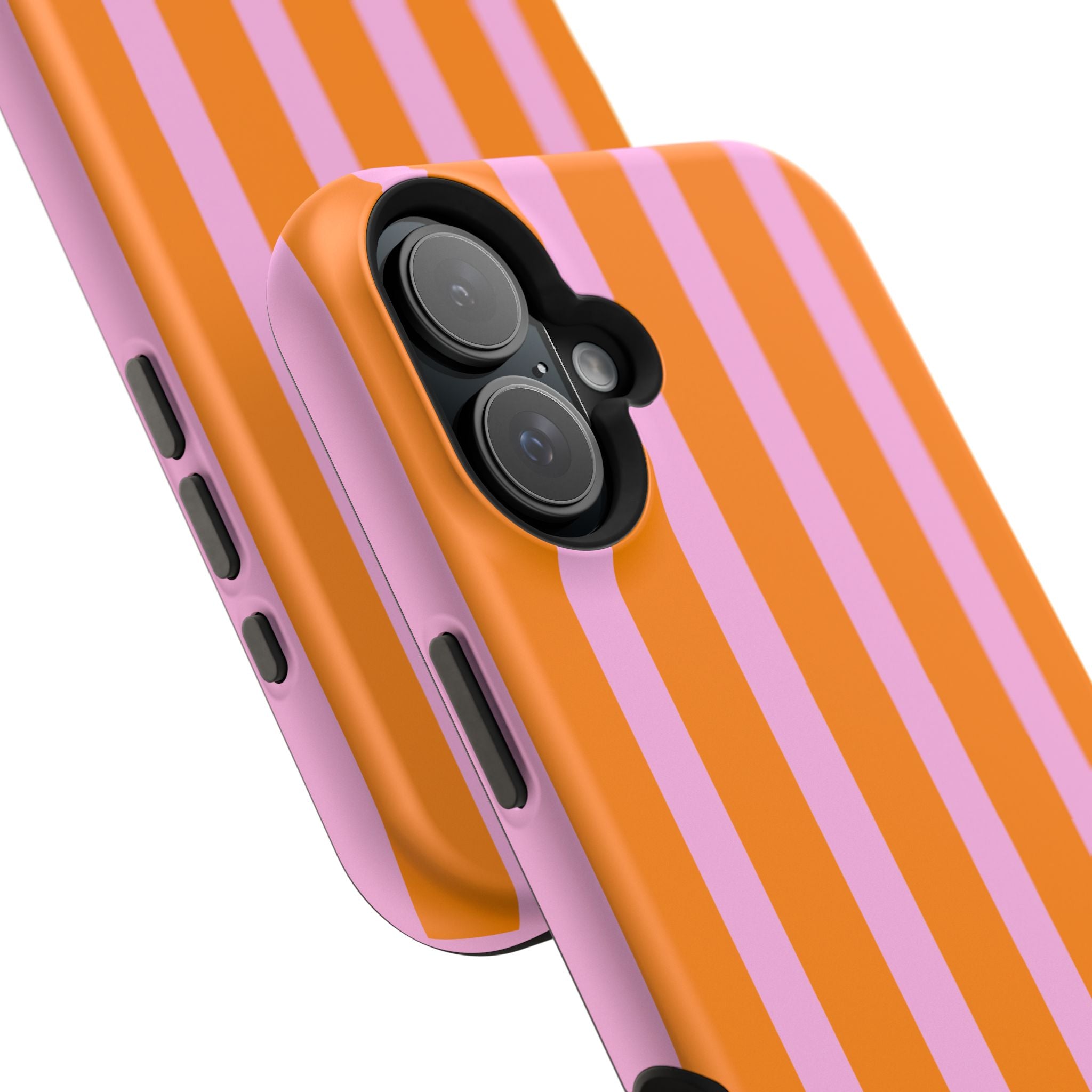 Orange & Pink Bold Stripe VOXY - Magnetic Impact-Resistant
