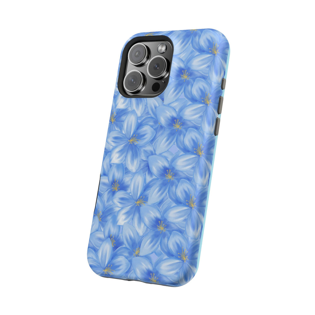 Blue Floral VOXY - Magnetic Impact-Resistant