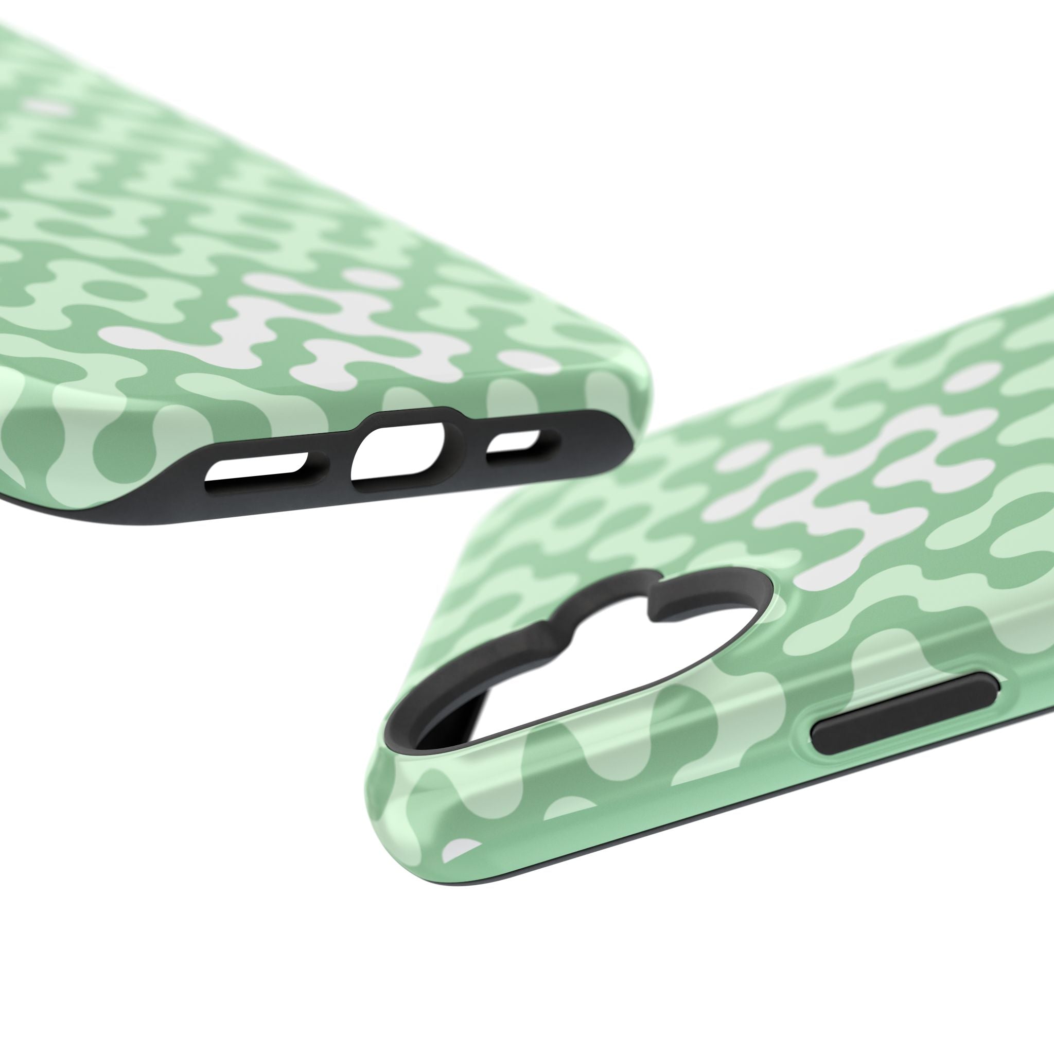 Mint Abstract Camouflage VOXY— Magnetic Impact-Resistant