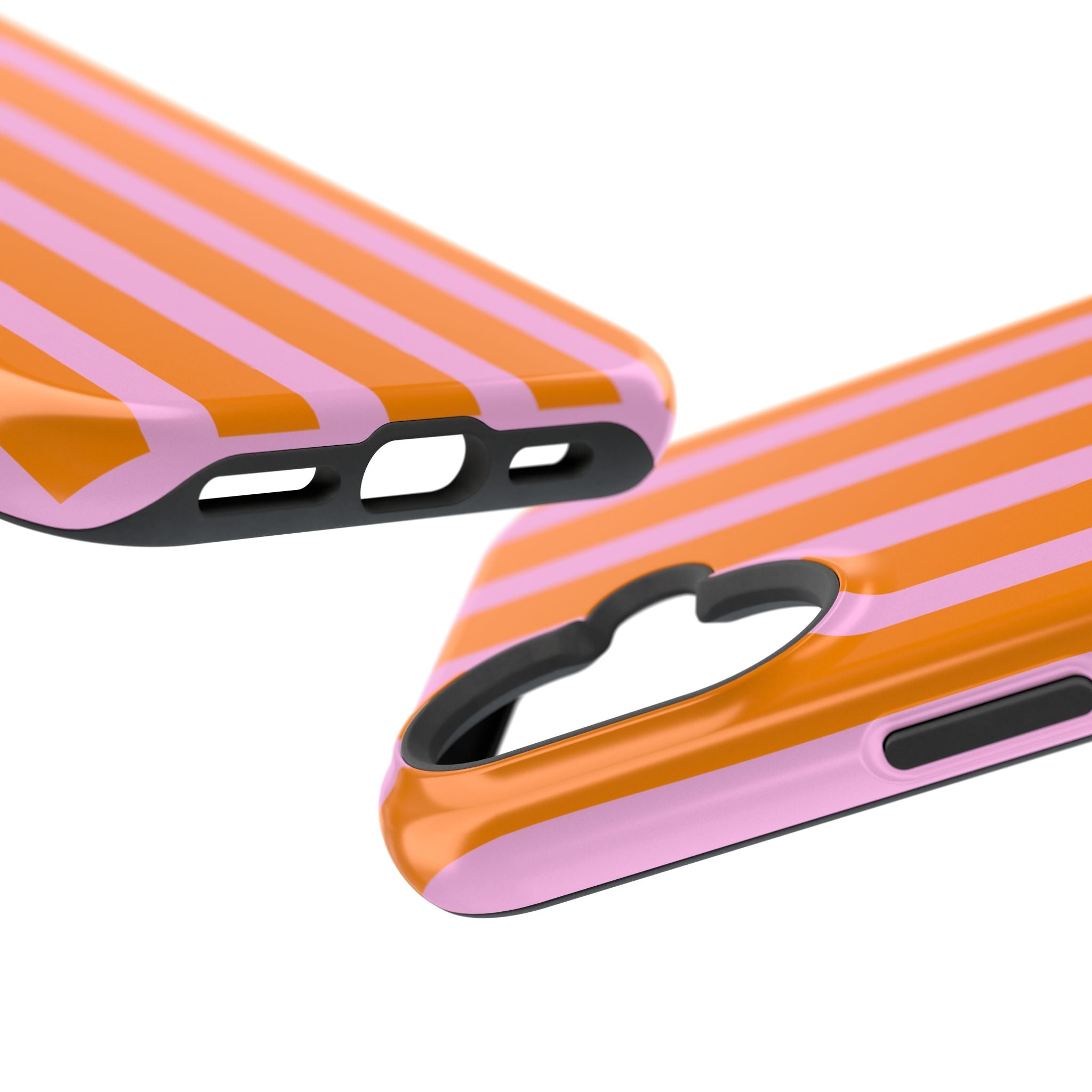 Orange & Pink Bold Stripe VOXY - Magnetic Impact-Resistant