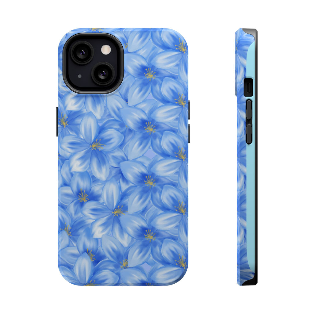 Blue Floral VOXY - Magnetic Impact-Resistant