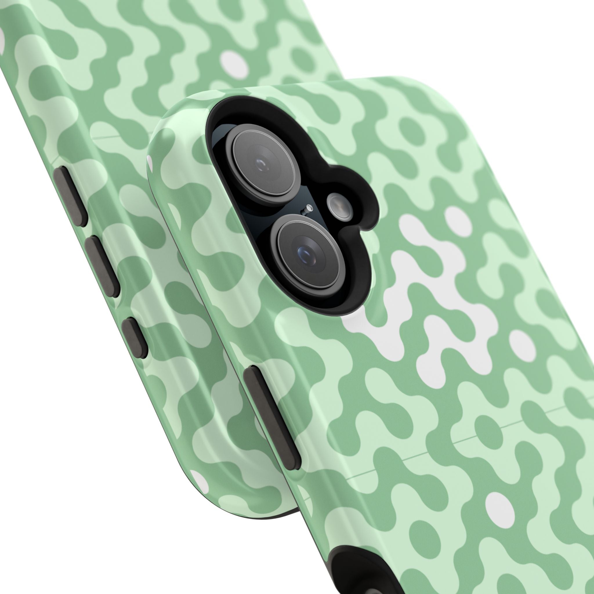 Mint Abstract Camouflage VOXY— Magnetic Impact-Resistant