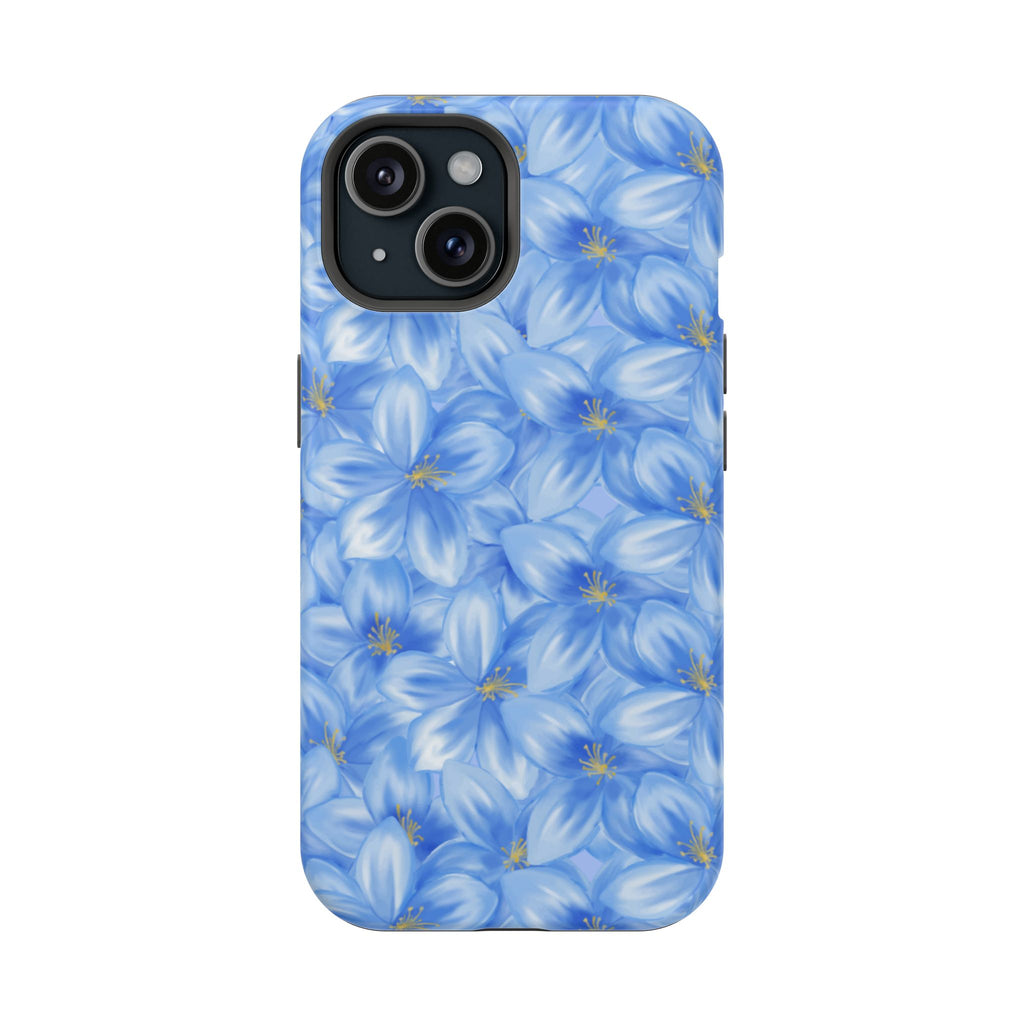 Blue Floral VOXY - Magnetic Impact-Resistant