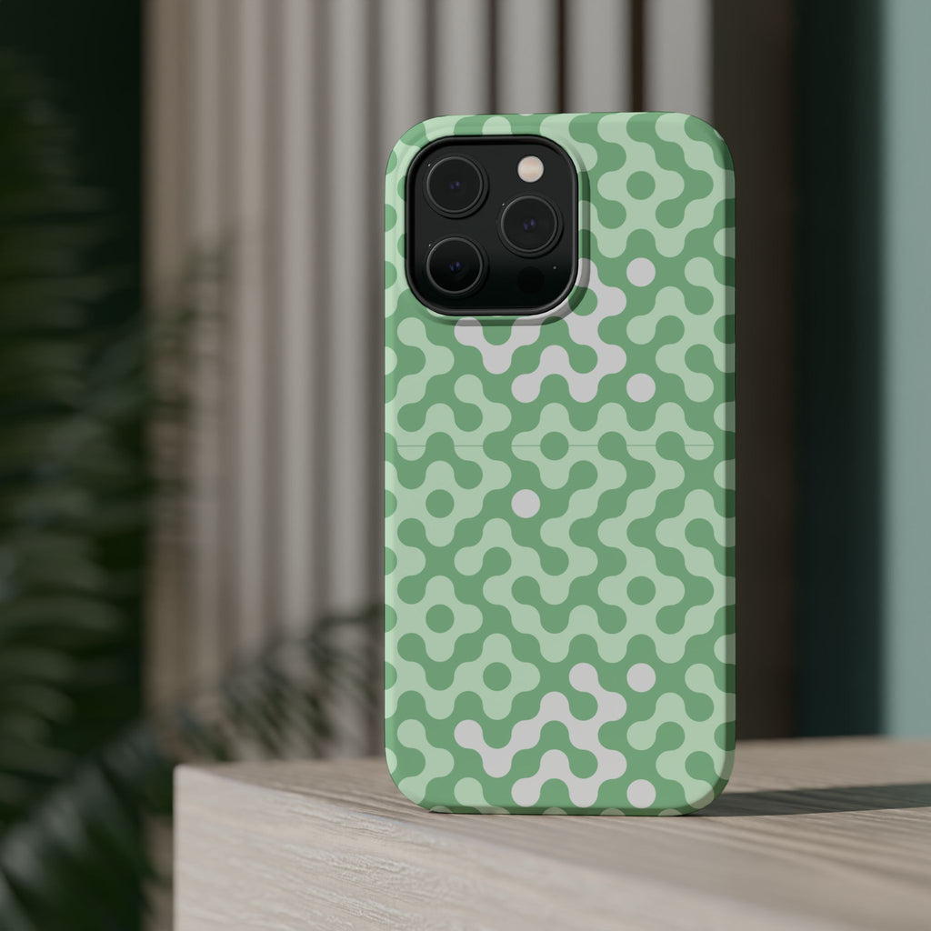 Mint Abstract Camouflage VOXY— Magnetic Impact-Resistant