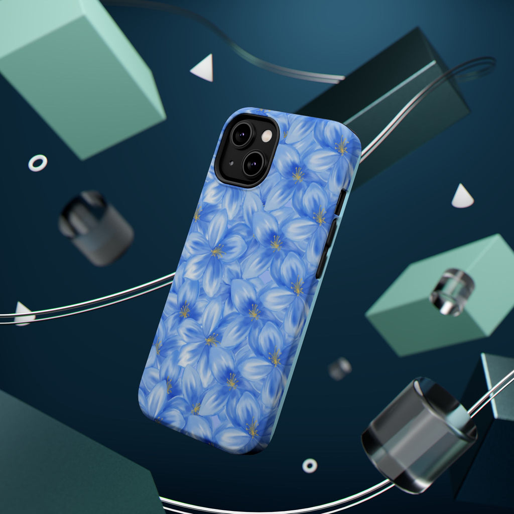 Blue Floral VOXY - Magnetic Impact-Resistant
