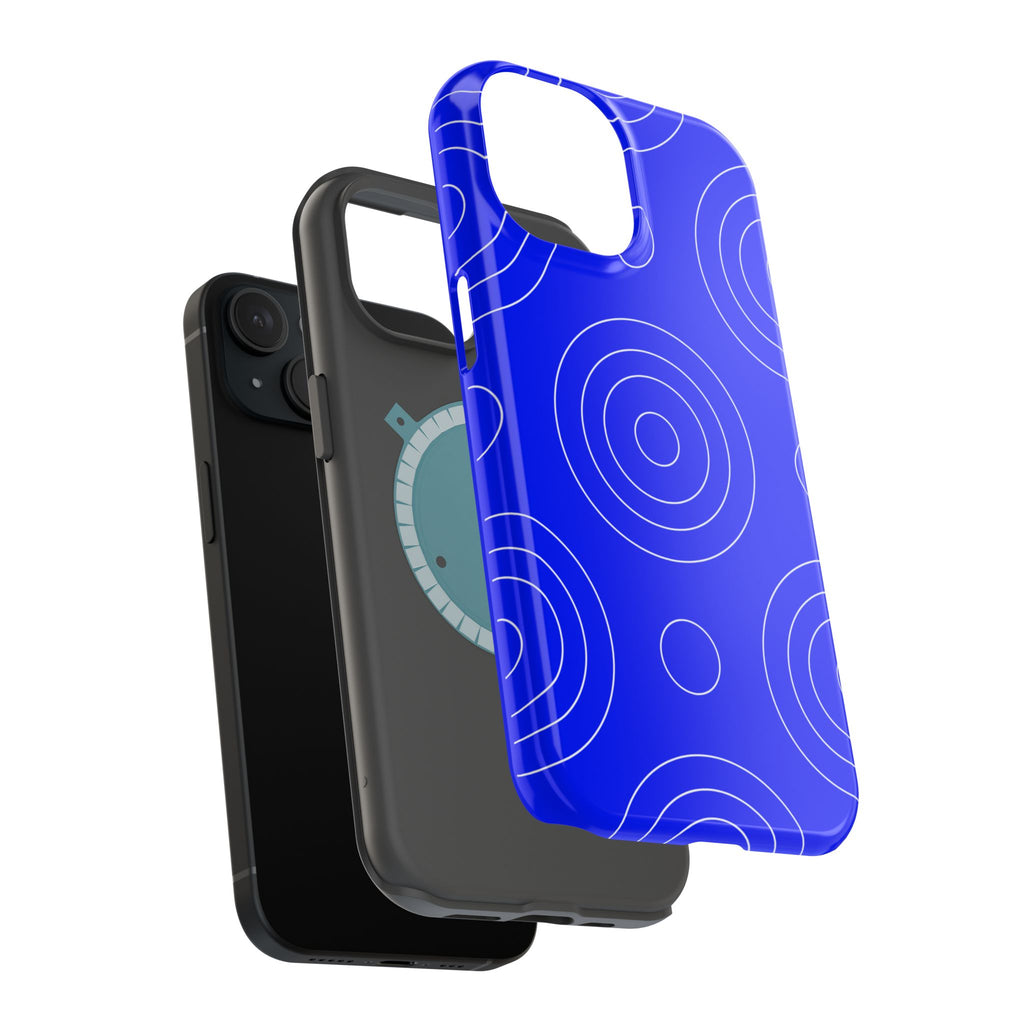 Blue Concentric Circles VOXY  — Magnetic Impact-Resistant