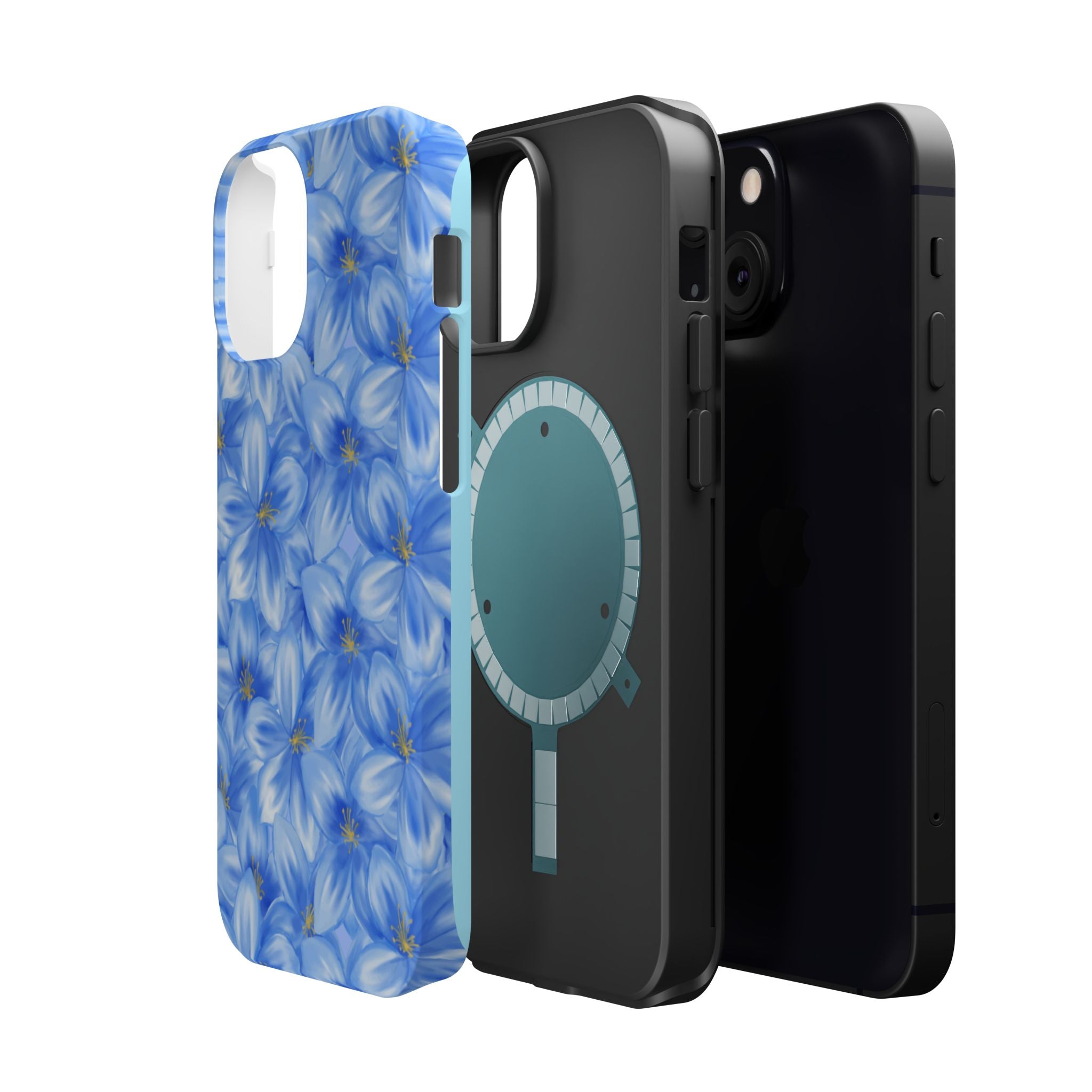 Blue Floral VOXY - Magnetic Impact-Resistant
