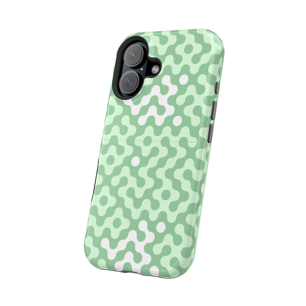 Mint Abstract Camouflage VOXY— Magnetic Impact-Resistant