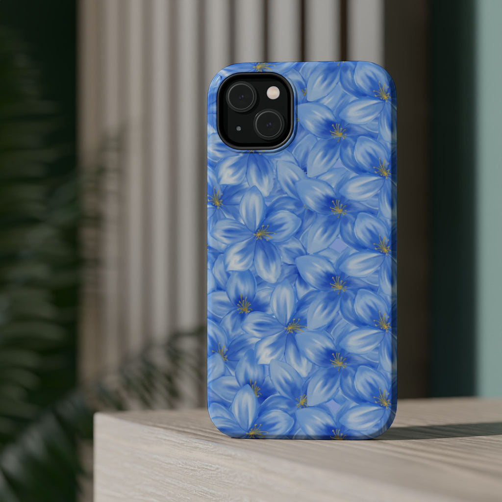 Blue Floral VOXY - Magnetic Impact-Resistant