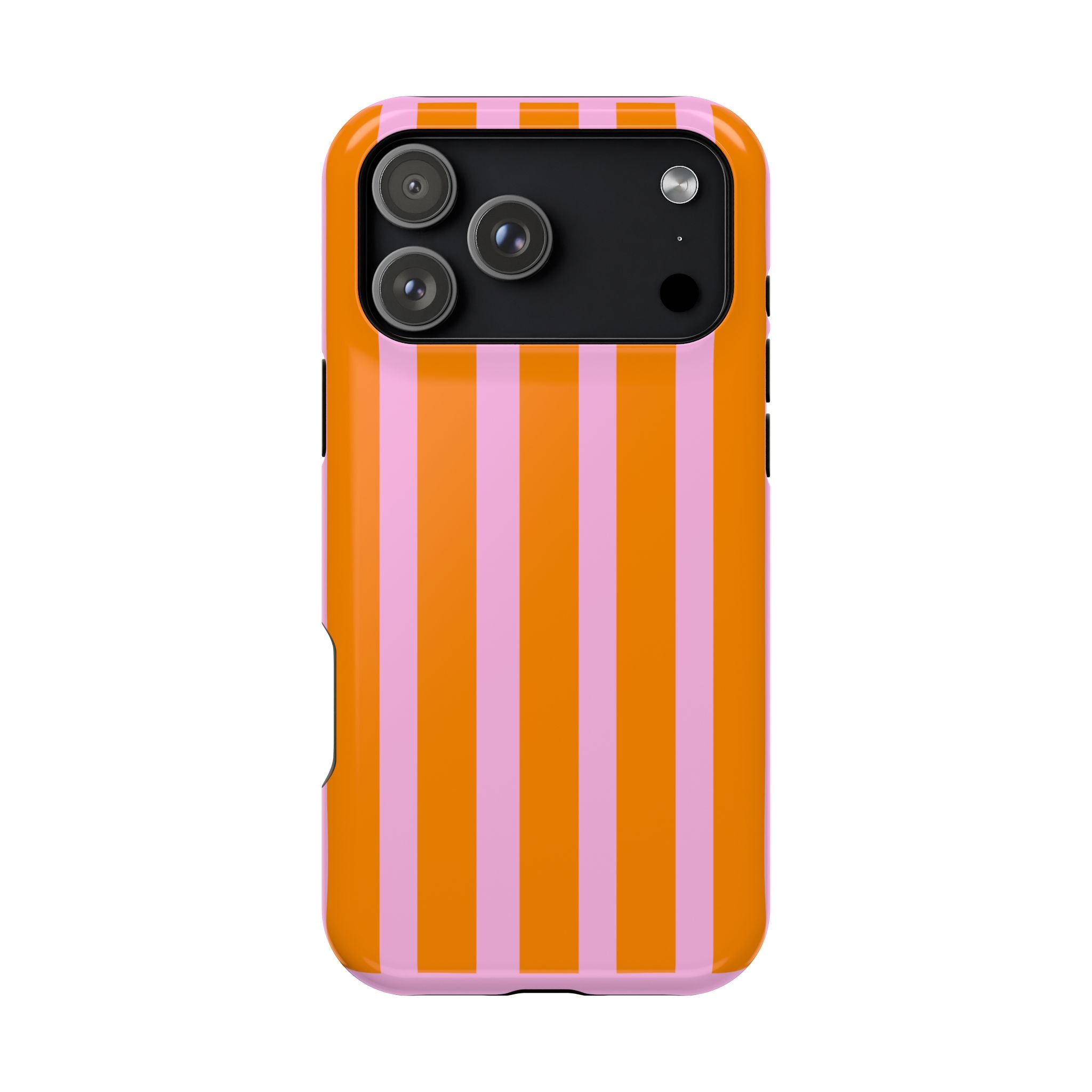 Orange & Pink Bold Stripe VOXY - Magnetic Impact-Resistant