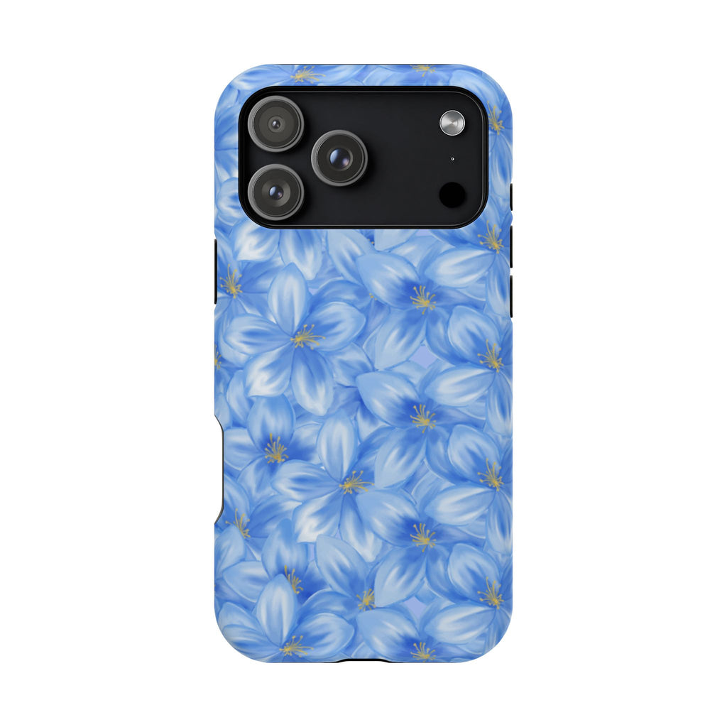 Blue Floral VOXY - Magnetic Impact-Resistant