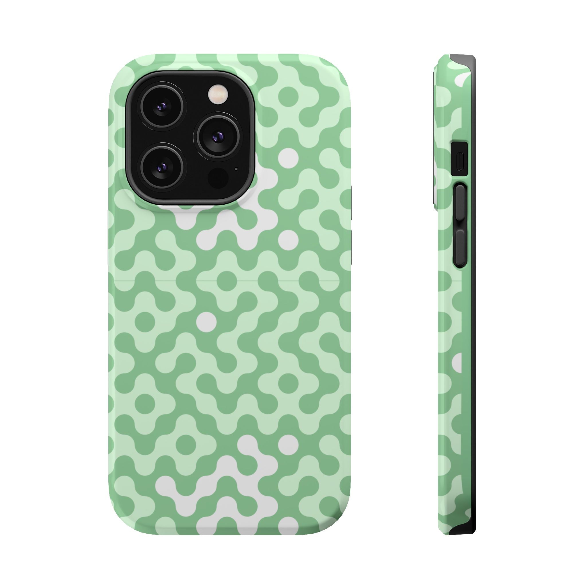 Mint Abstract Camouflage VOXY— Magnetic Impact-Resistant
