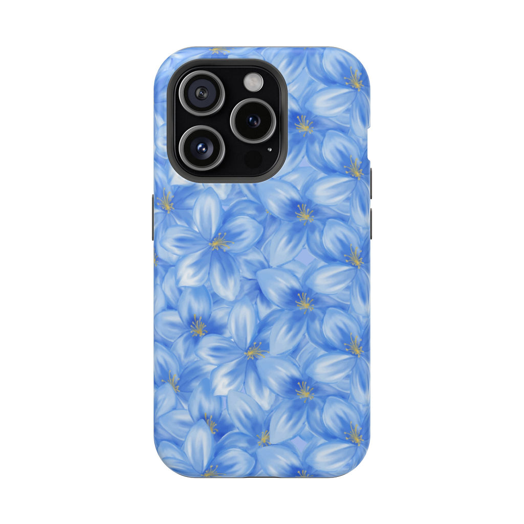 Blue Floral VOXY - Magnetic Impact-Resistant