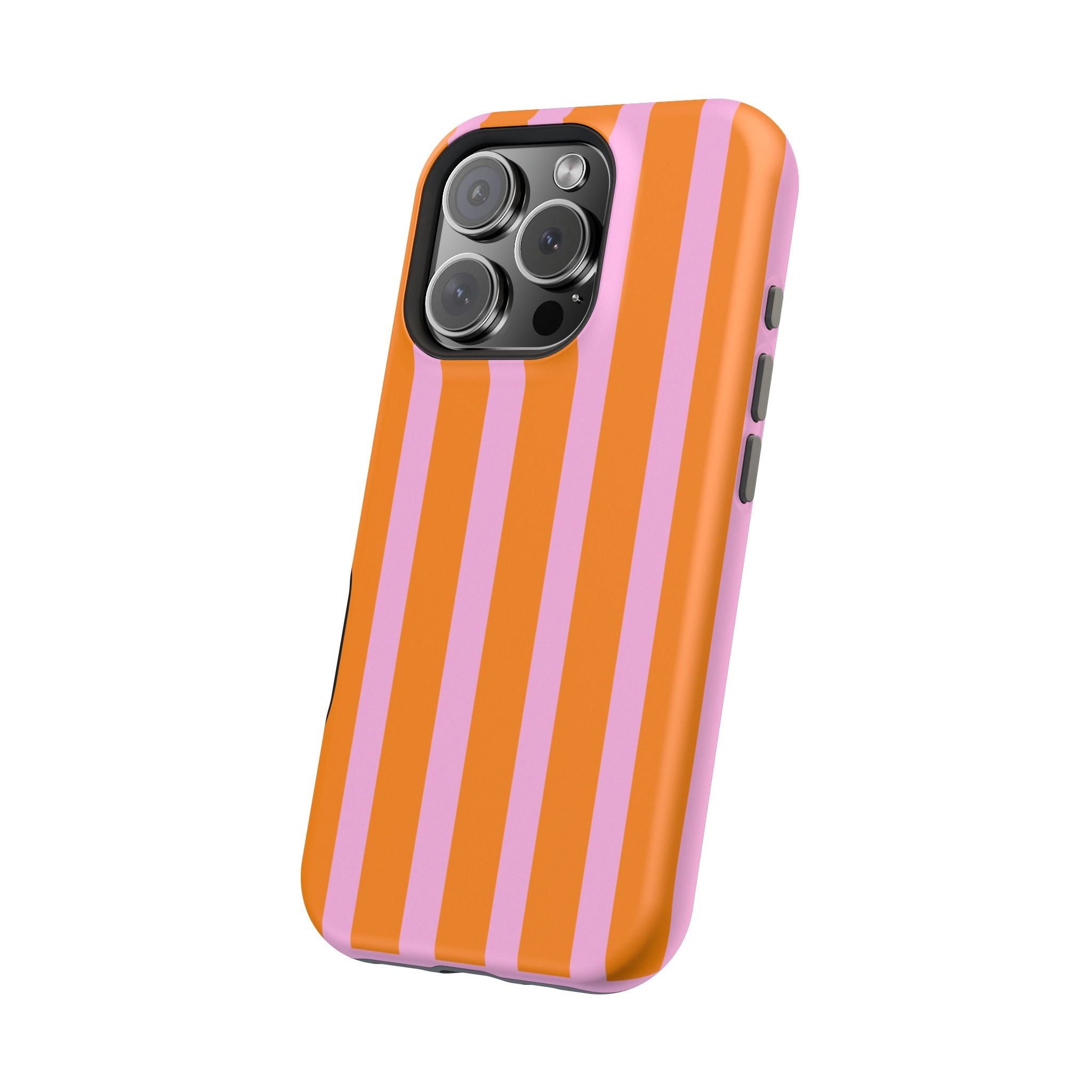 Orange & Pink Bold Stripe VOXY - Magnetic Impact-Resistant
