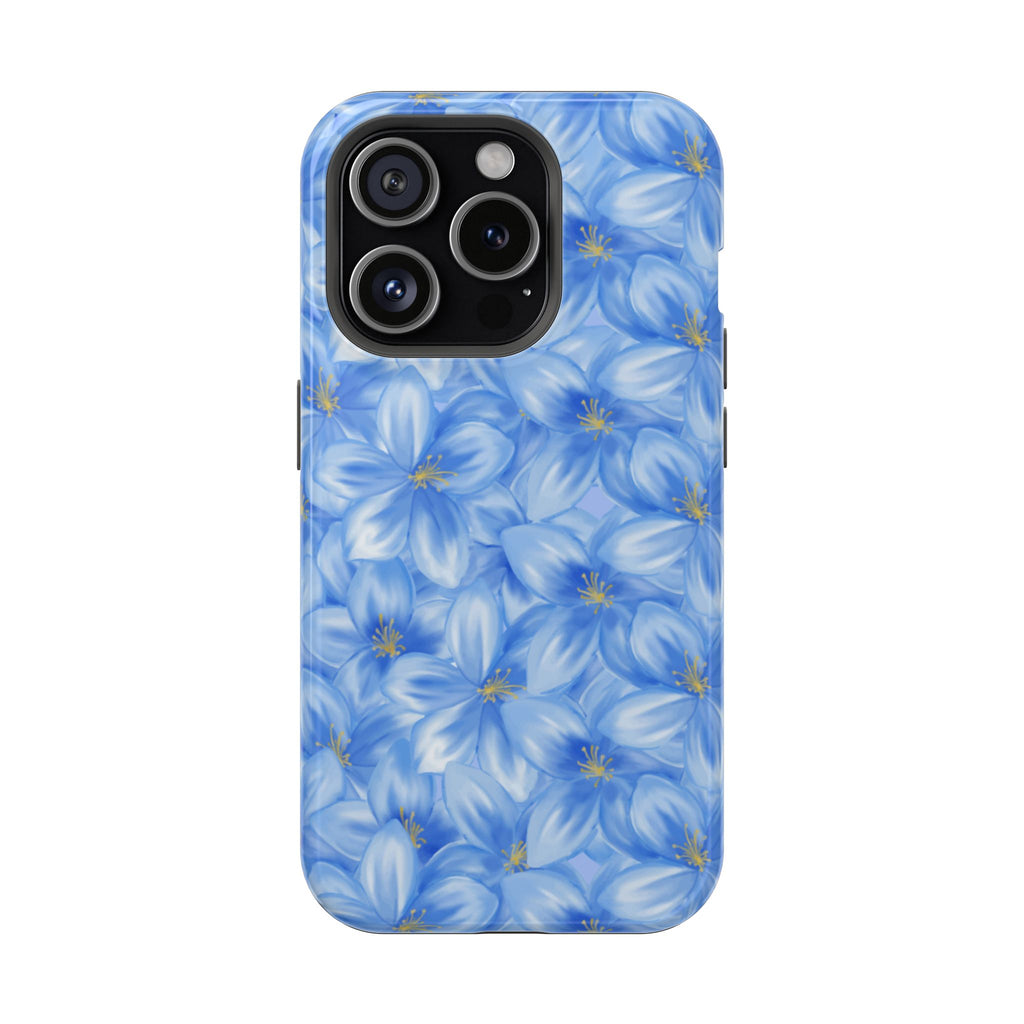 Blue Floral VOXY - Magnetic Impact-Resistant