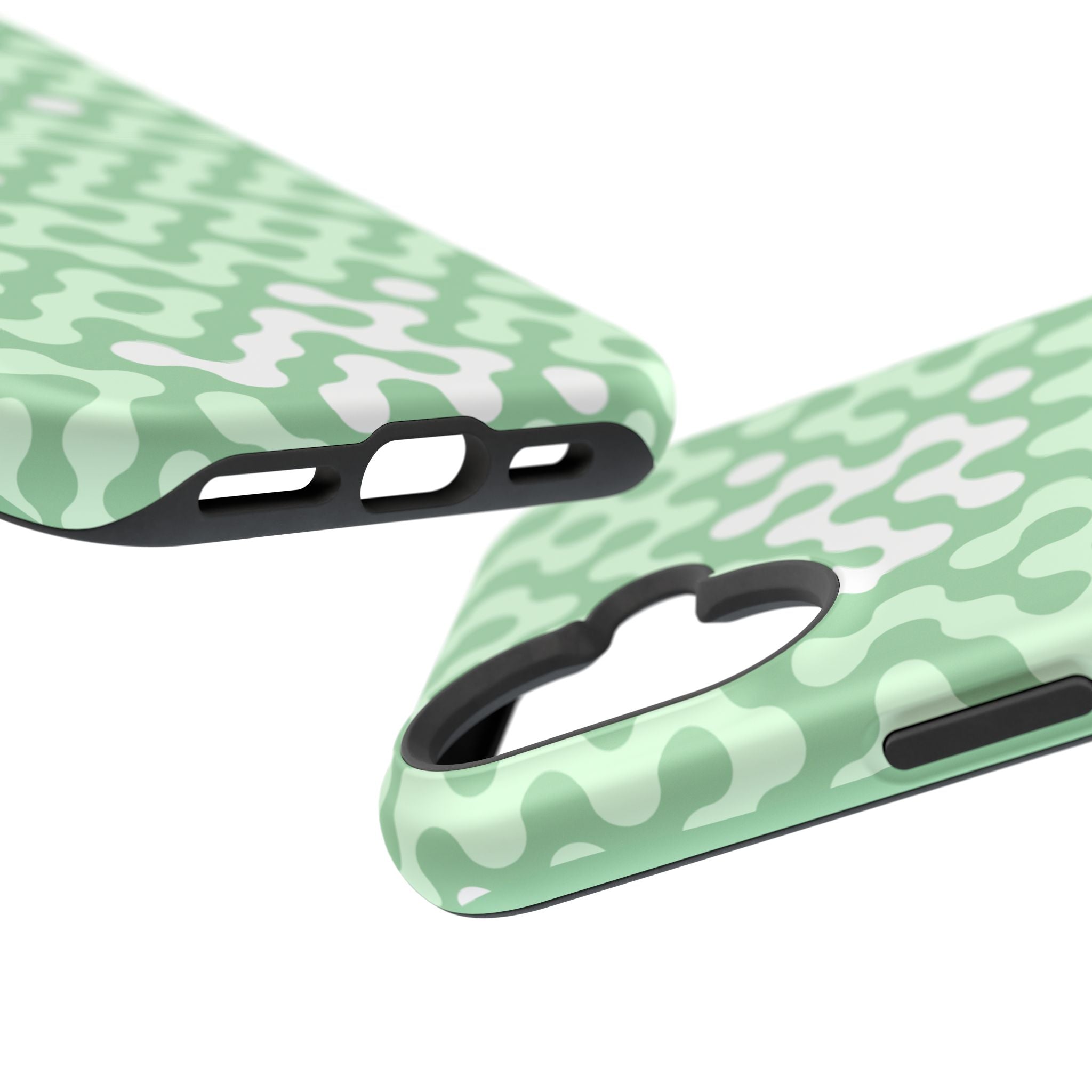 Mint Abstract Camouflage VOXY— Magnetic Impact-Resistant
