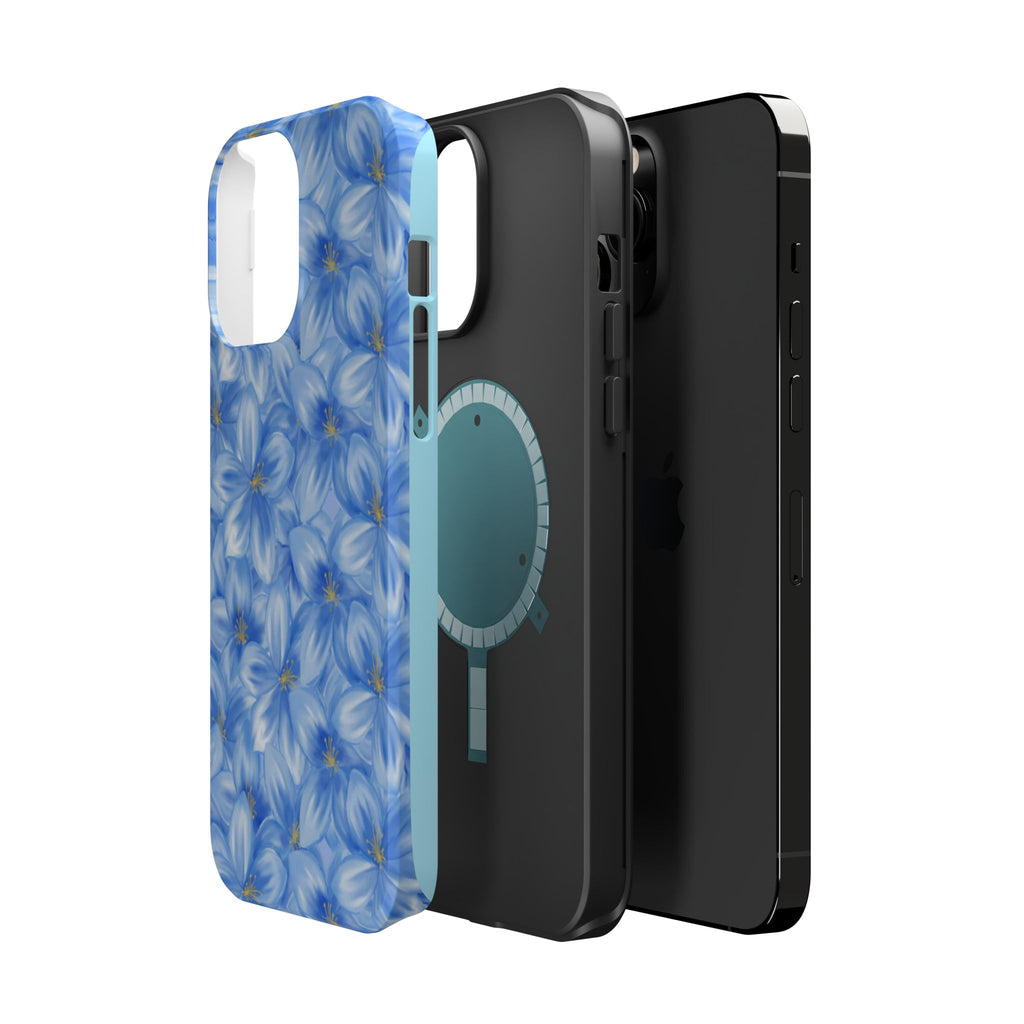 Blue Floral VOXY - Magnetic Impact-Resistant