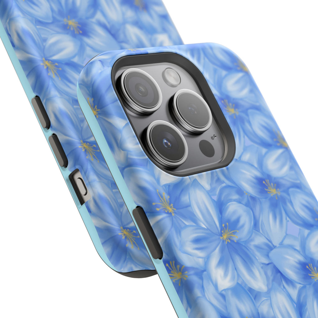 Blue Floral VOXY - Magnetic Impact-Resistant