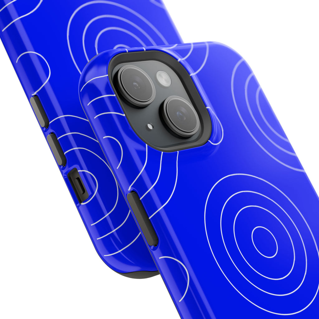 Blue Concentric Circles VOXY  — Magnetic Impact-Resistant