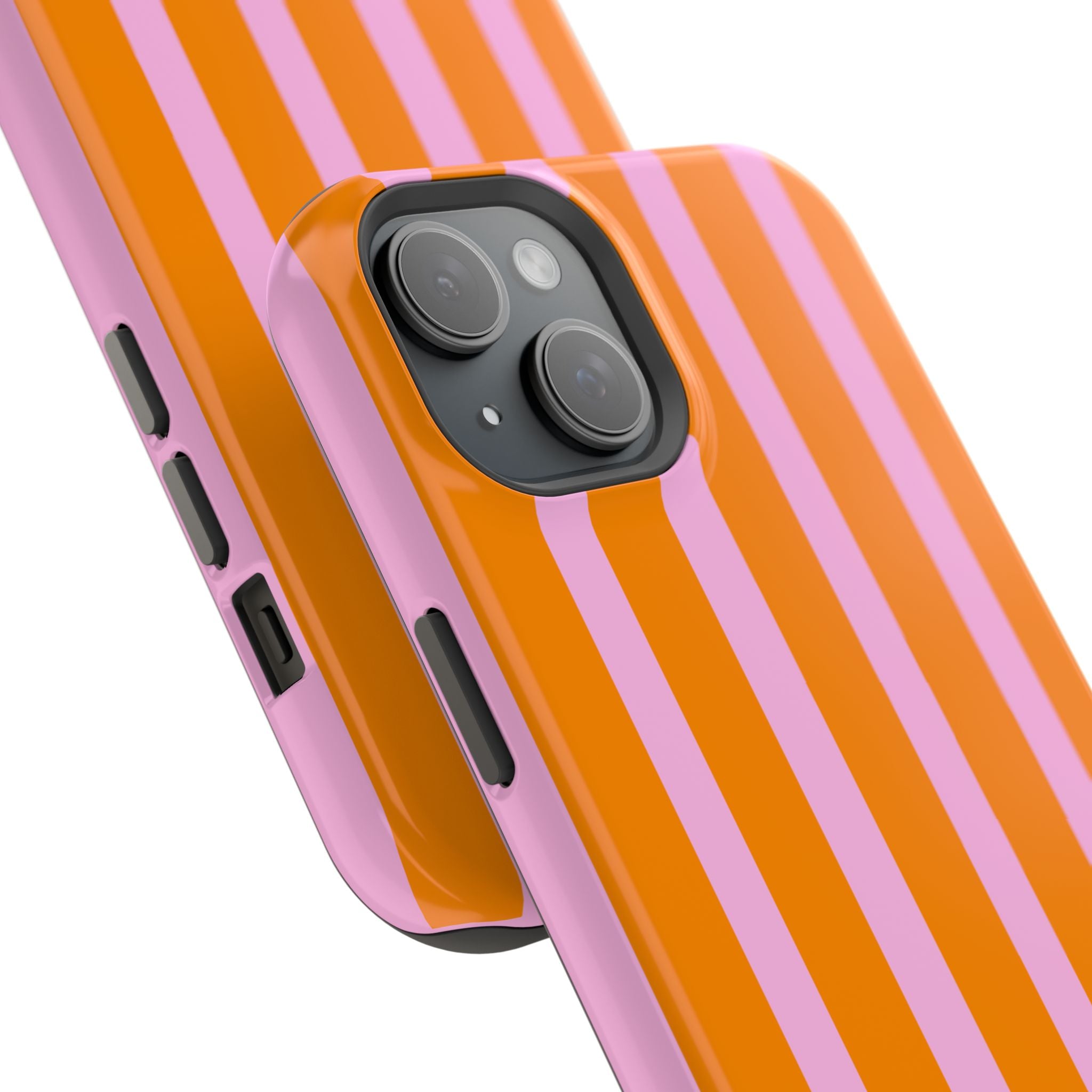 Orange & Pink Bold Stripe VOXY - Magnetic Impact-Resistant