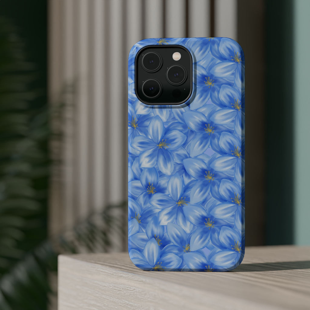 Blue Floral VOXY - Magnetic Impact-Resistant