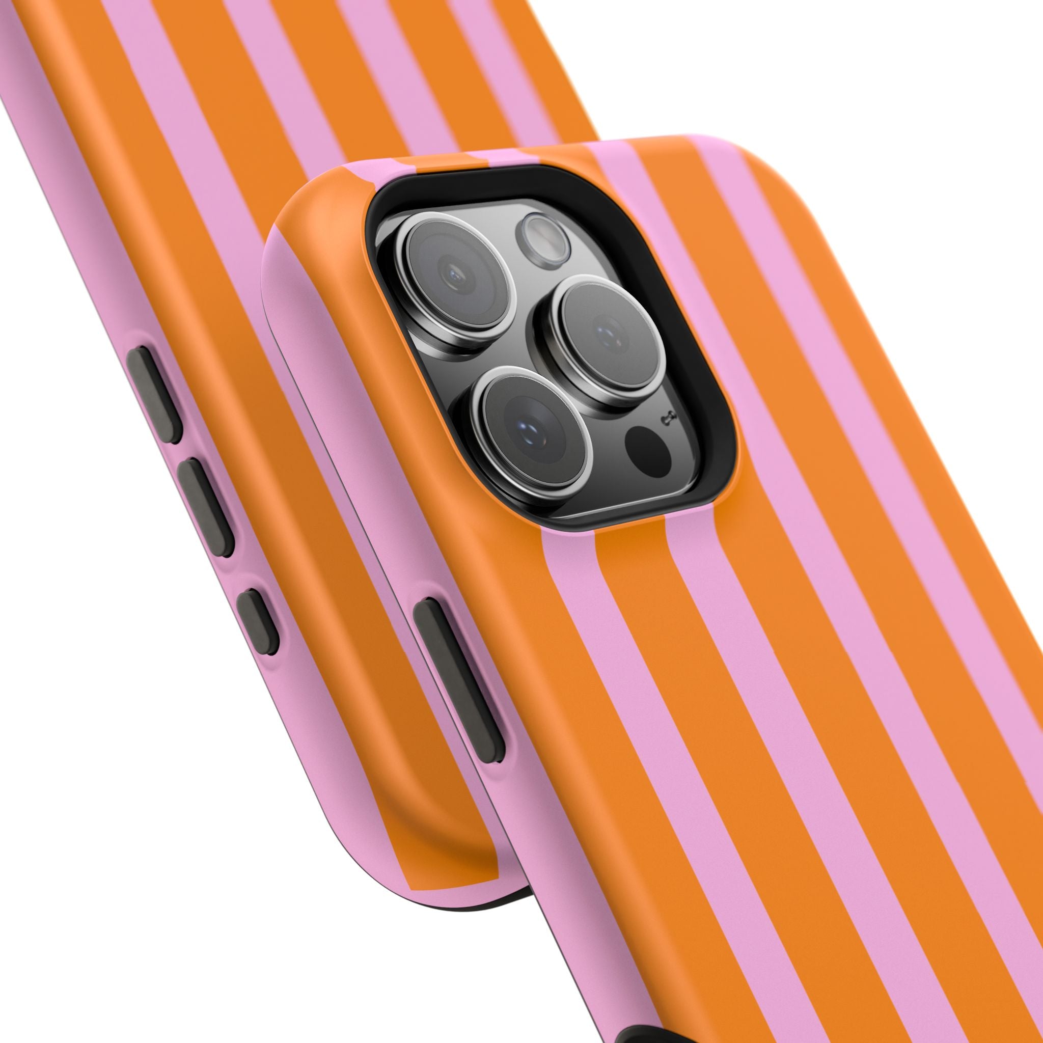 Orange & Pink Bold Stripe VOXY - Magnetic Impact-Resistant