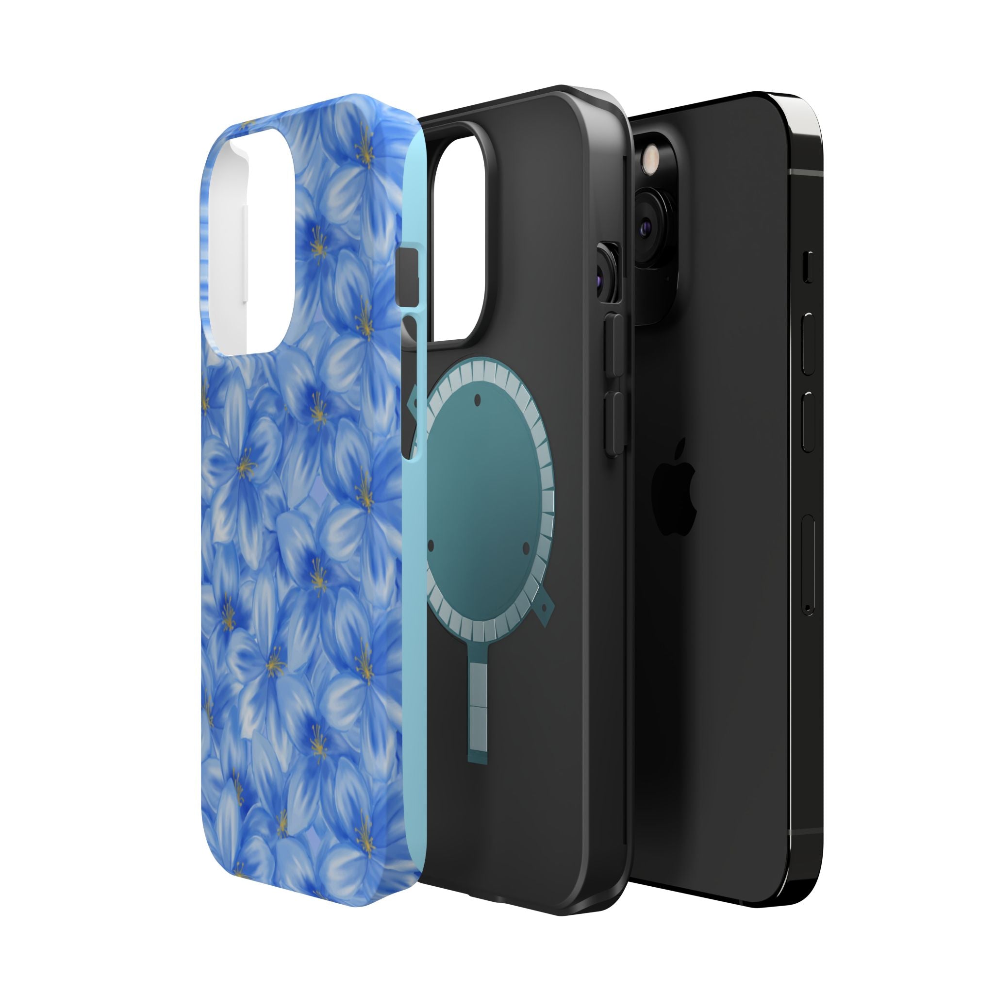 Blue Floral VOXY - Magnetic Impact-Resistant