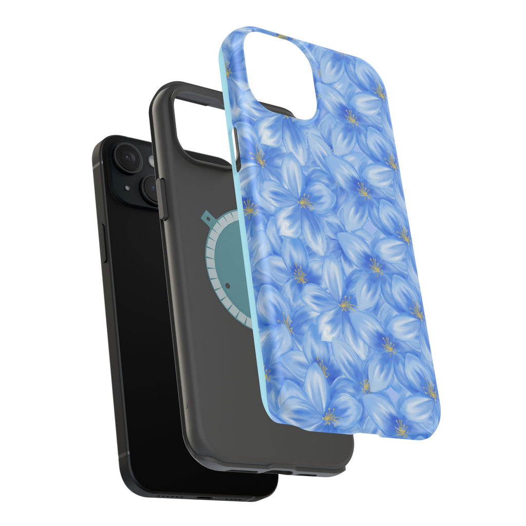 Blue Floral VOXY - Magnetic Impact-Resistant