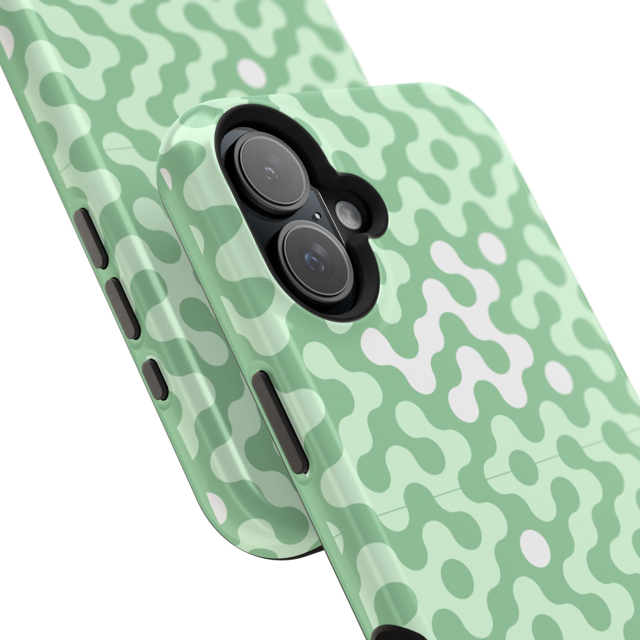 Mint Abstract Camouflage VOXY— Magnetic Impact-Resistant