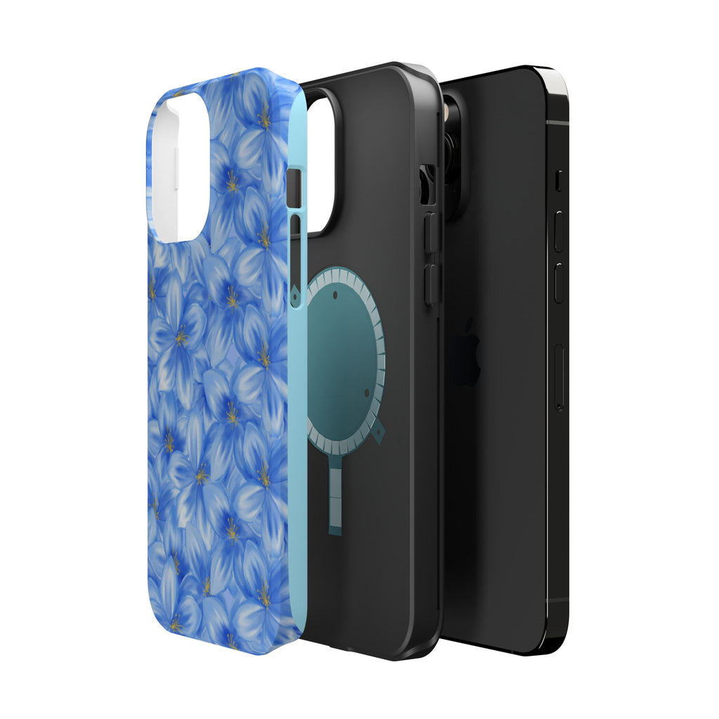 Blue Floral VOXY - Magnetic Impact-Resistant
