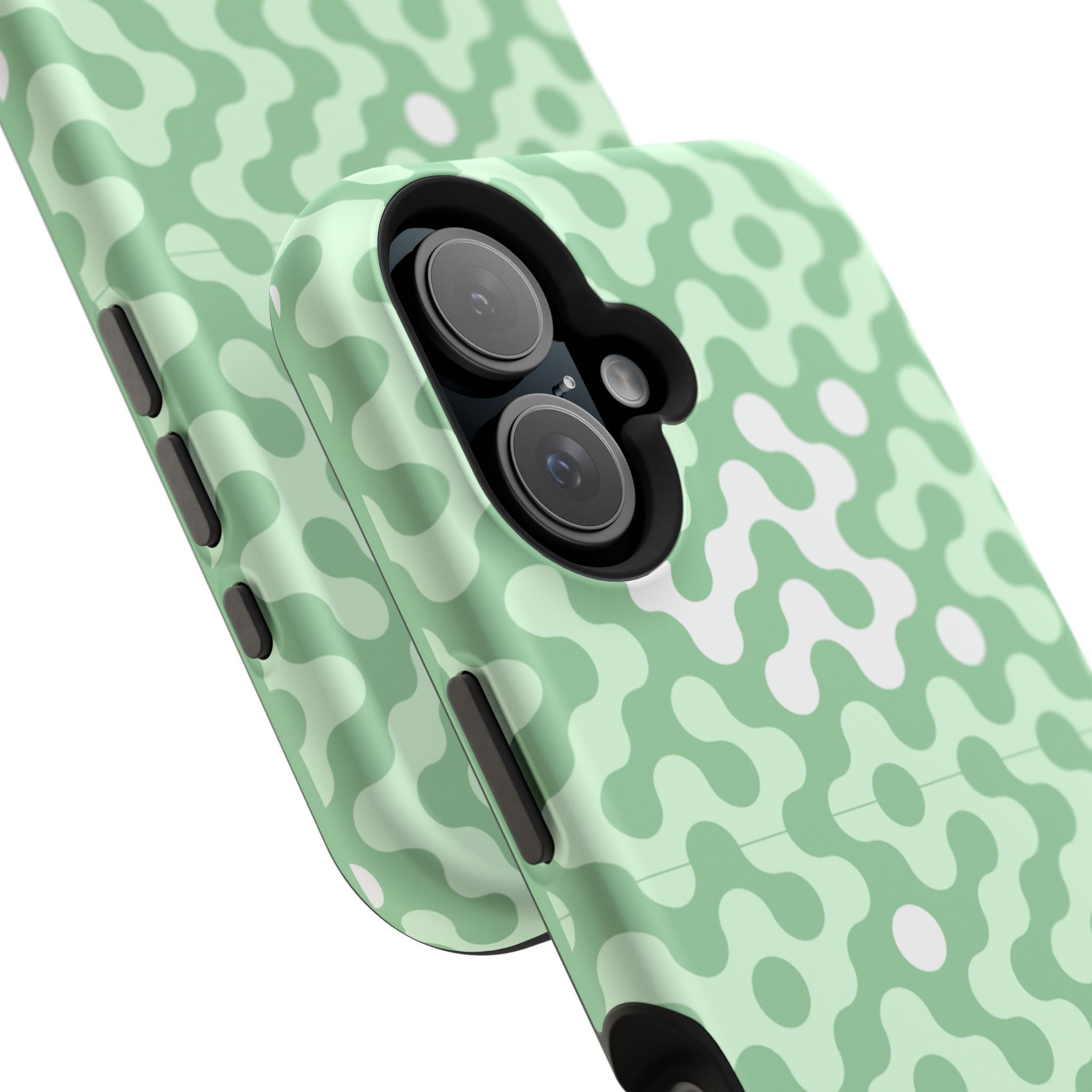 Mint Abstract Camouflage VOXY— Magnetic Impact-Resistant