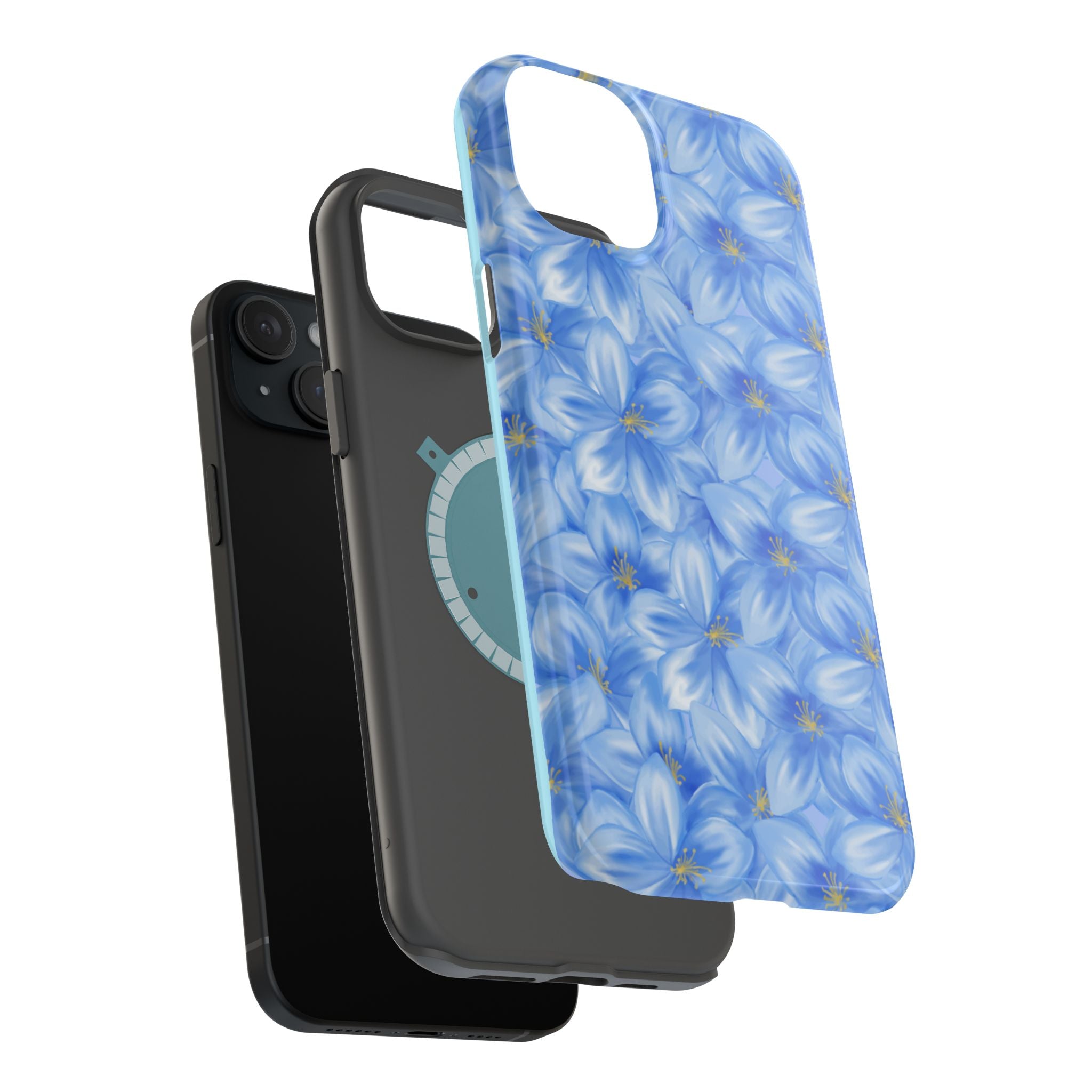 Blue Floral VOXY - Magnetic Impact-Resistant