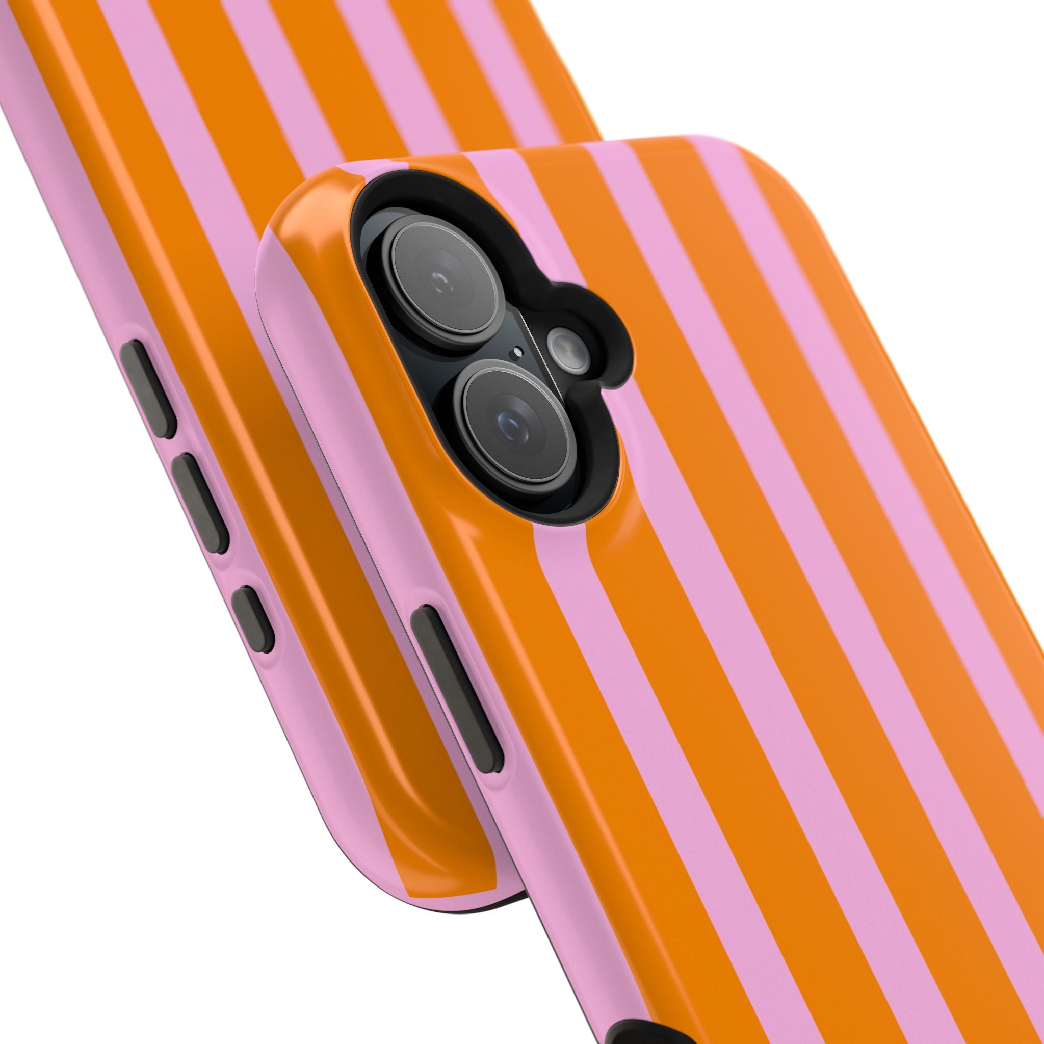 Orange & Pink Bold Stripe VOXY - Magnetic Impact-Resistant