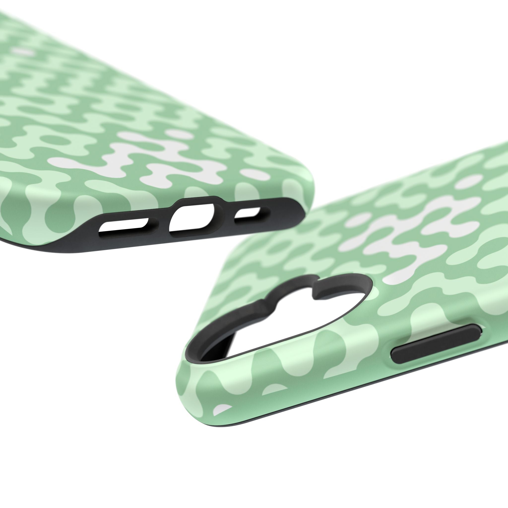 Mint Abstract Camouflage VOXY— Magnetic Impact-Resistant