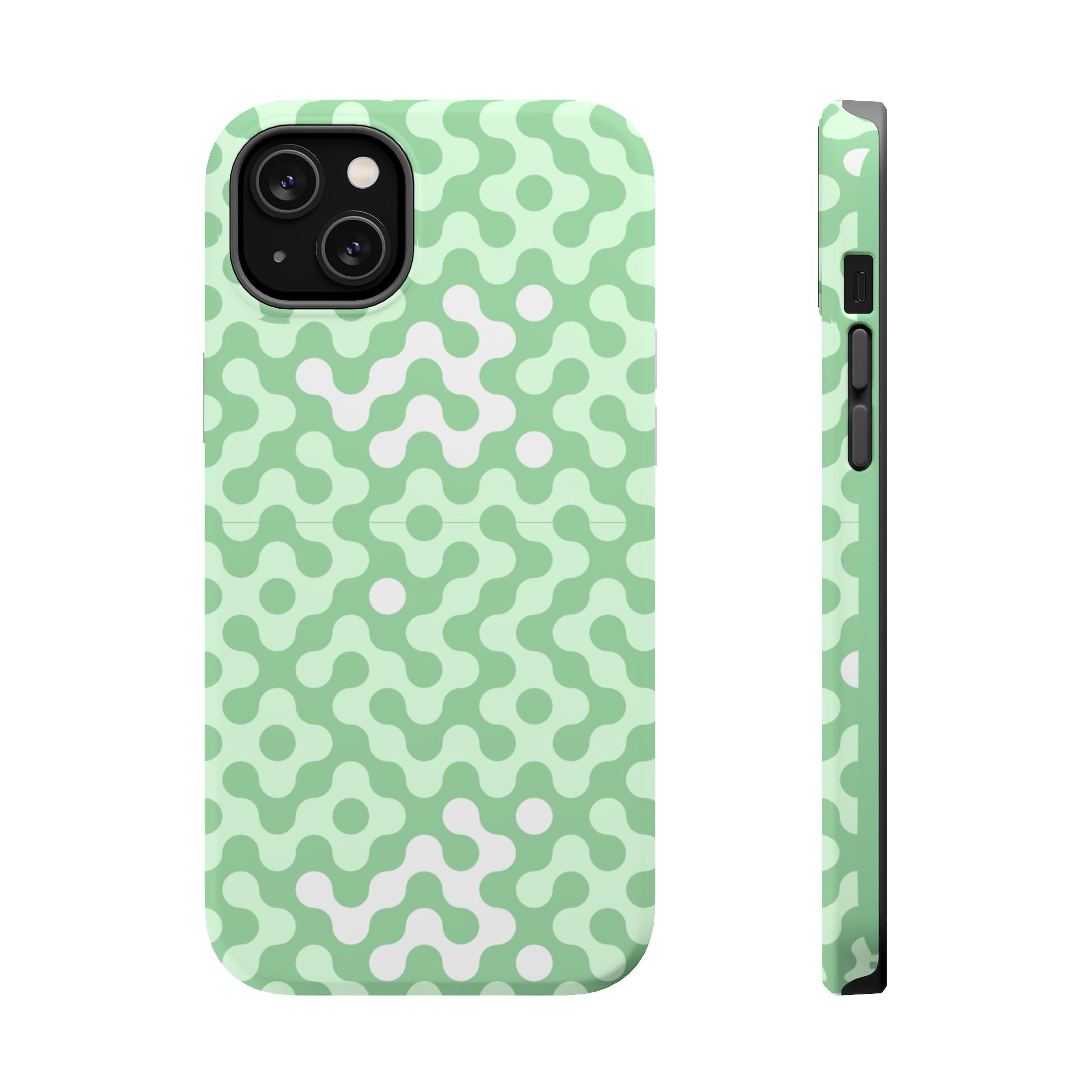 Mint Abstract Camouflage VOXY— Magnetic Impact-Resistant