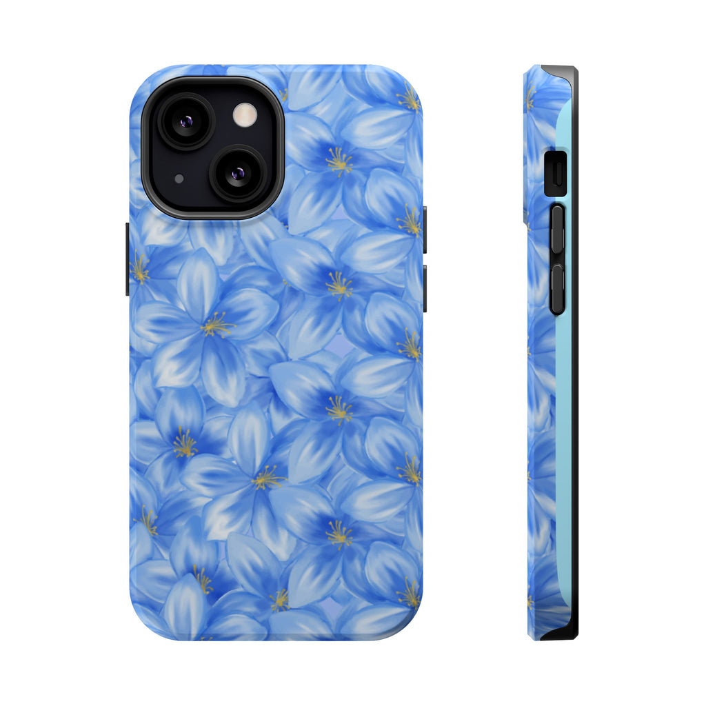 Blue Floral VOXY - Magnetic Impact-Resistant