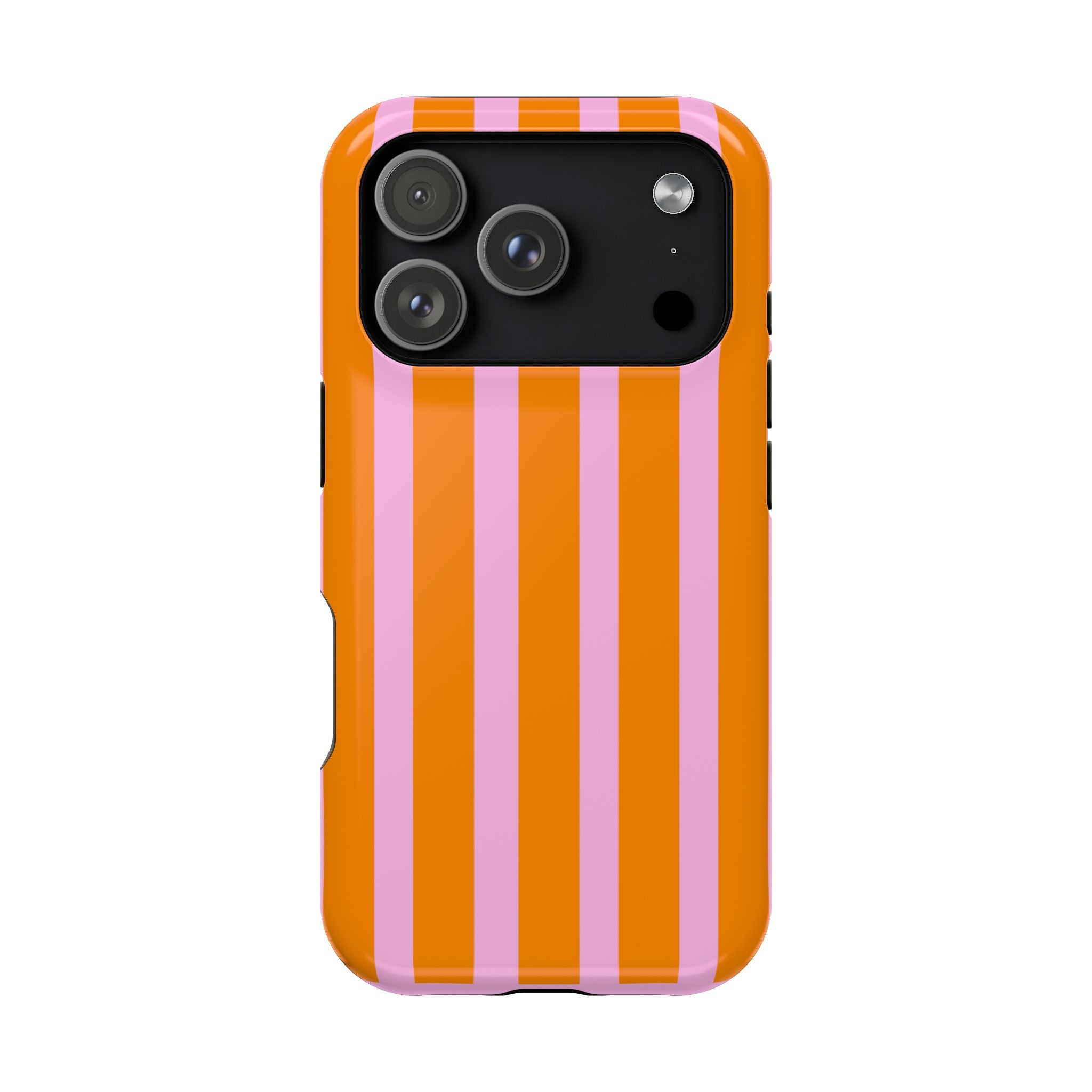Orange & Pink Bold Stripe VOXY - Magnetic Impact-Resistant