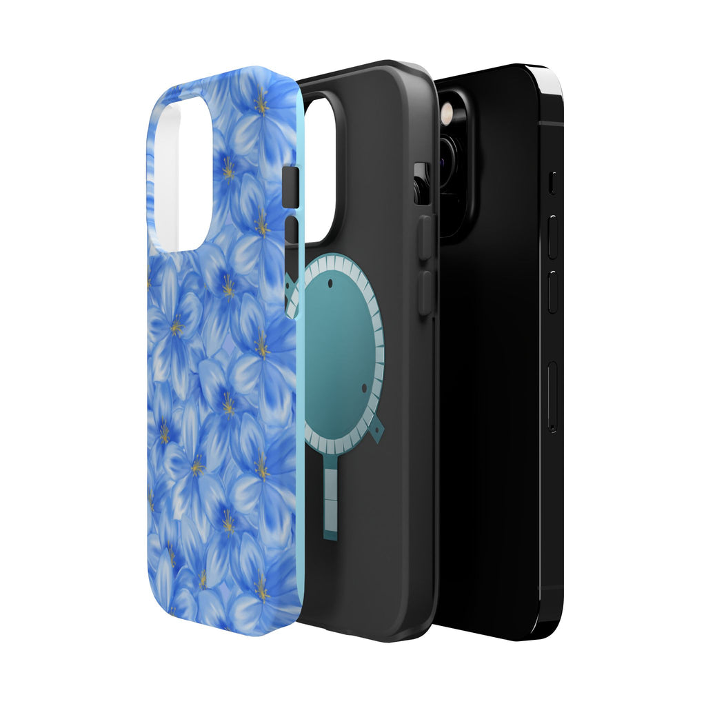 Blue Floral VOXY - Magnetic Impact-Resistant
