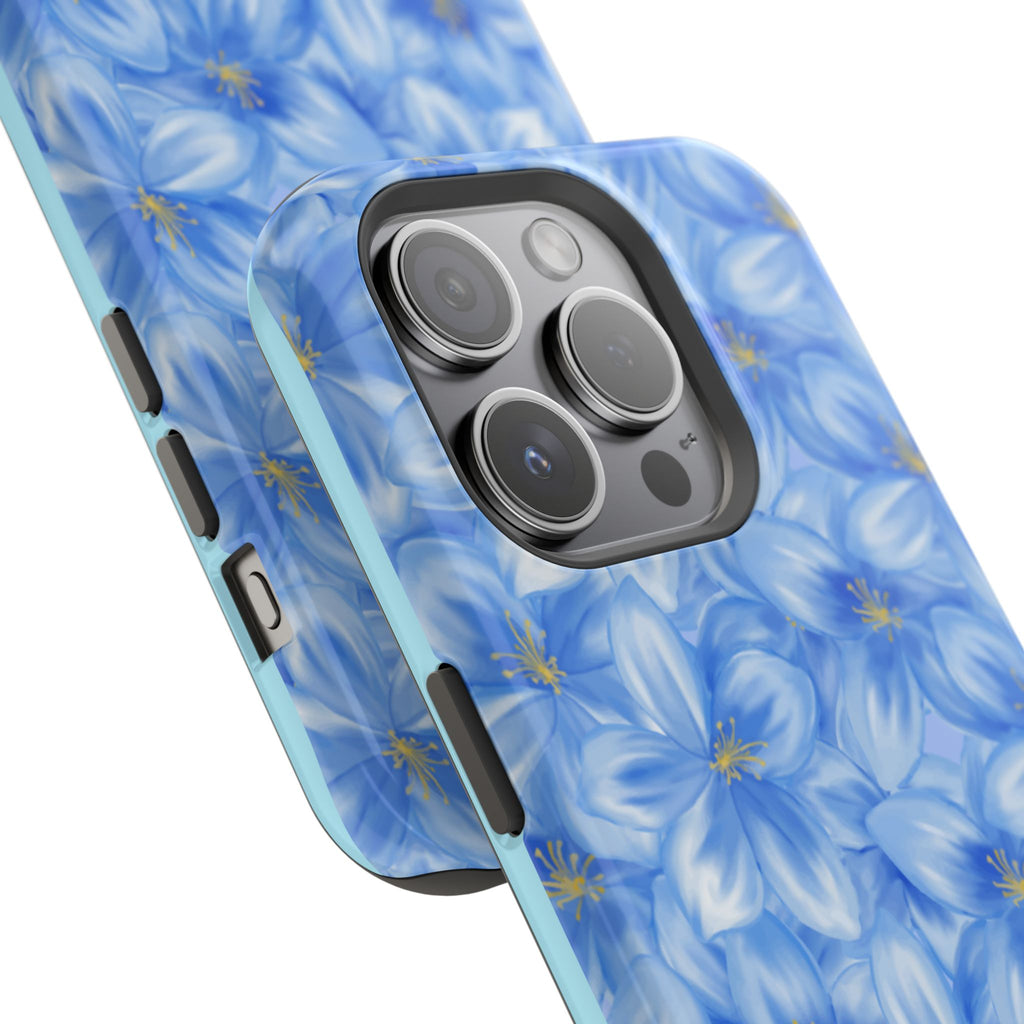 Blue Floral VOXY - Magnetic Impact-Resistant