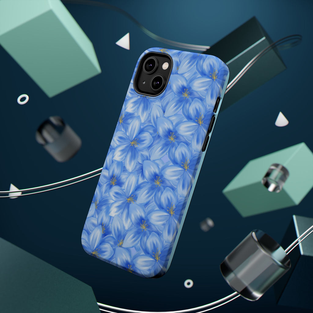 Blue Floral VOXY - Magnetic Impact-Resistant