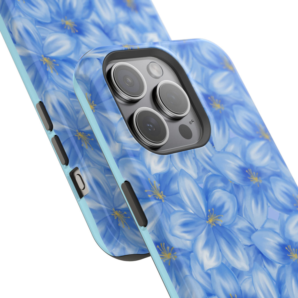 Blue Floral VOXY - Magnetic Impact-Resistant