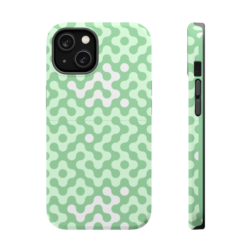 Mint Abstract Camouflage VOXY— Magnetic Impact-Resistant