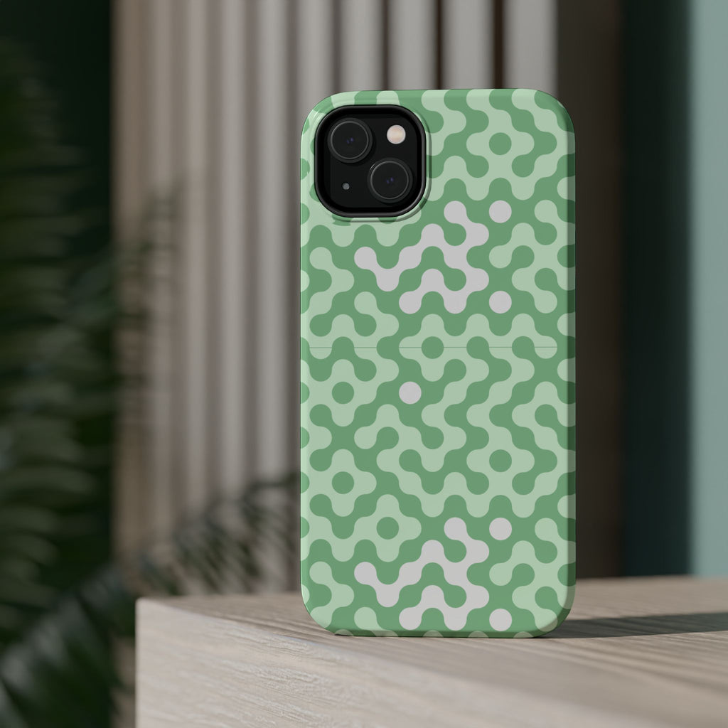 Mint Abstract Camouflage VOXY— Magnetic Impact-Resistant