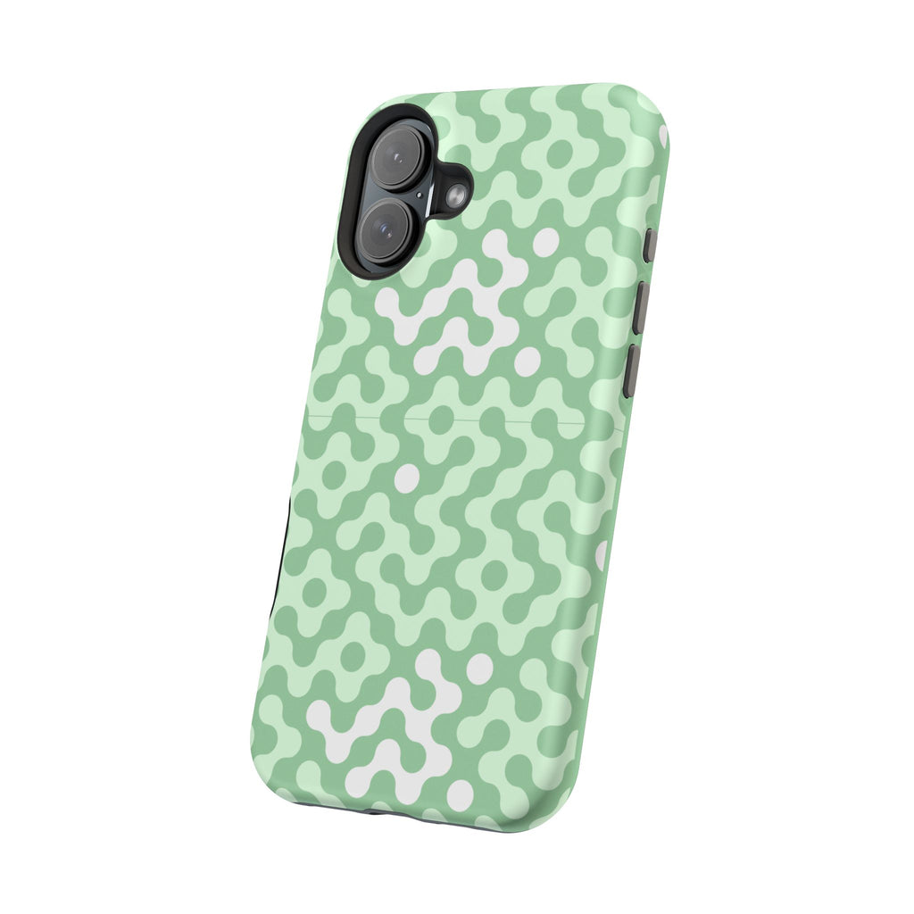 Mint Abstract Camouflage VOXY— Magnetic Impact-Resistant