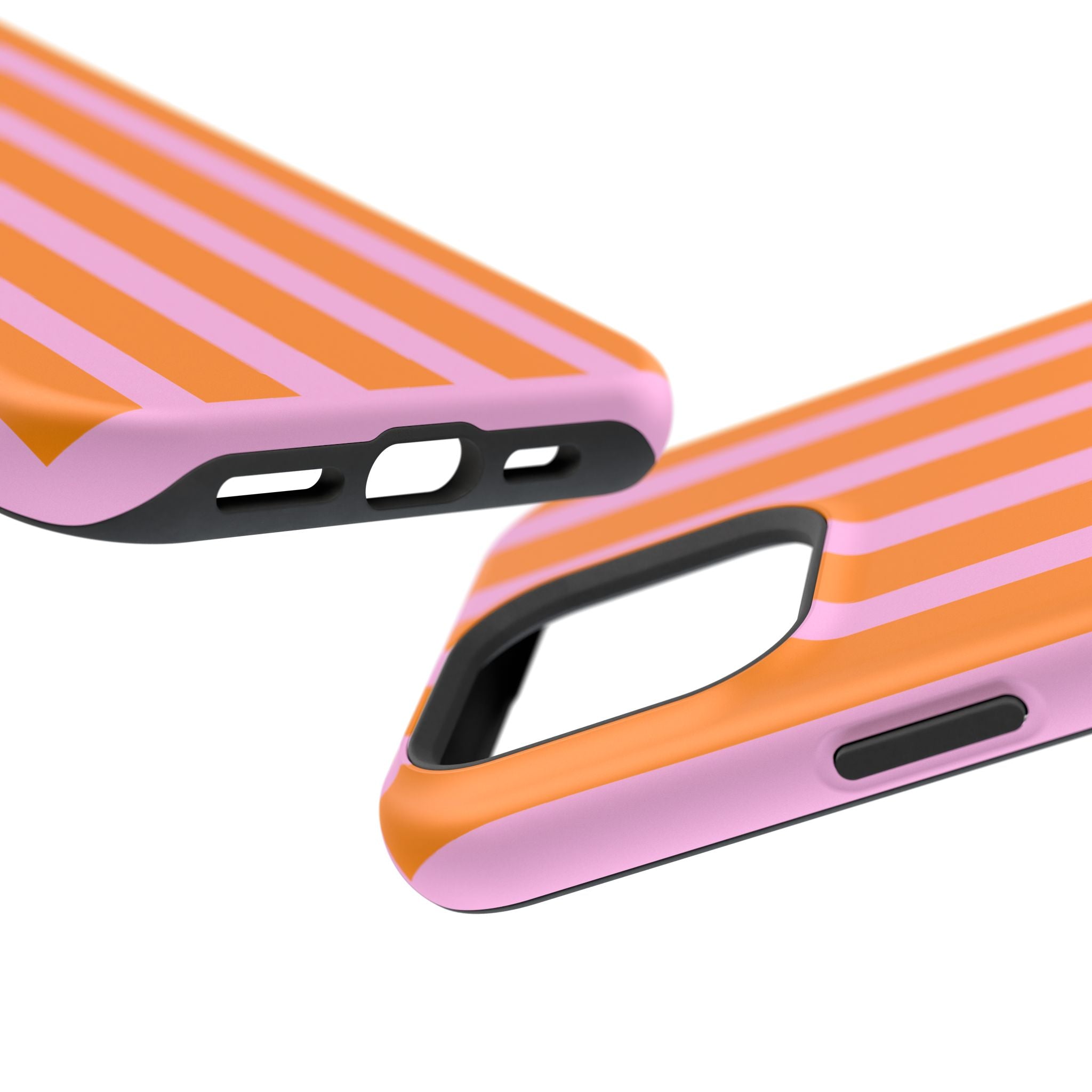 Orange & Pink Bold Stripe VOXY - Magnetic Impact-Resistant