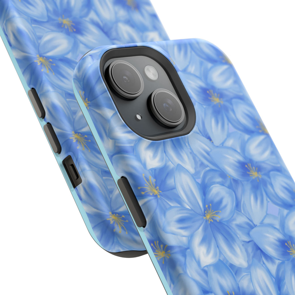 Blue Floral VOXY - Magnetic Impact-Resistant