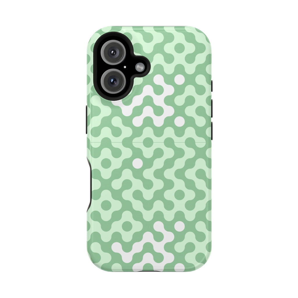 Mint Abstract Camouflage VOXY— Magnetic Impact-Resistant