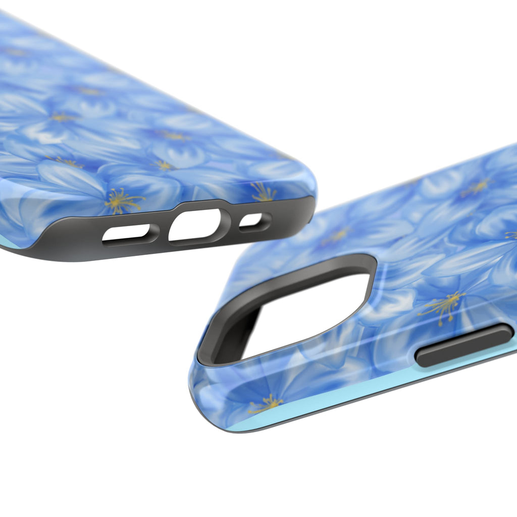 Blue Floral VOXY - Magnetic Impact-Resistant