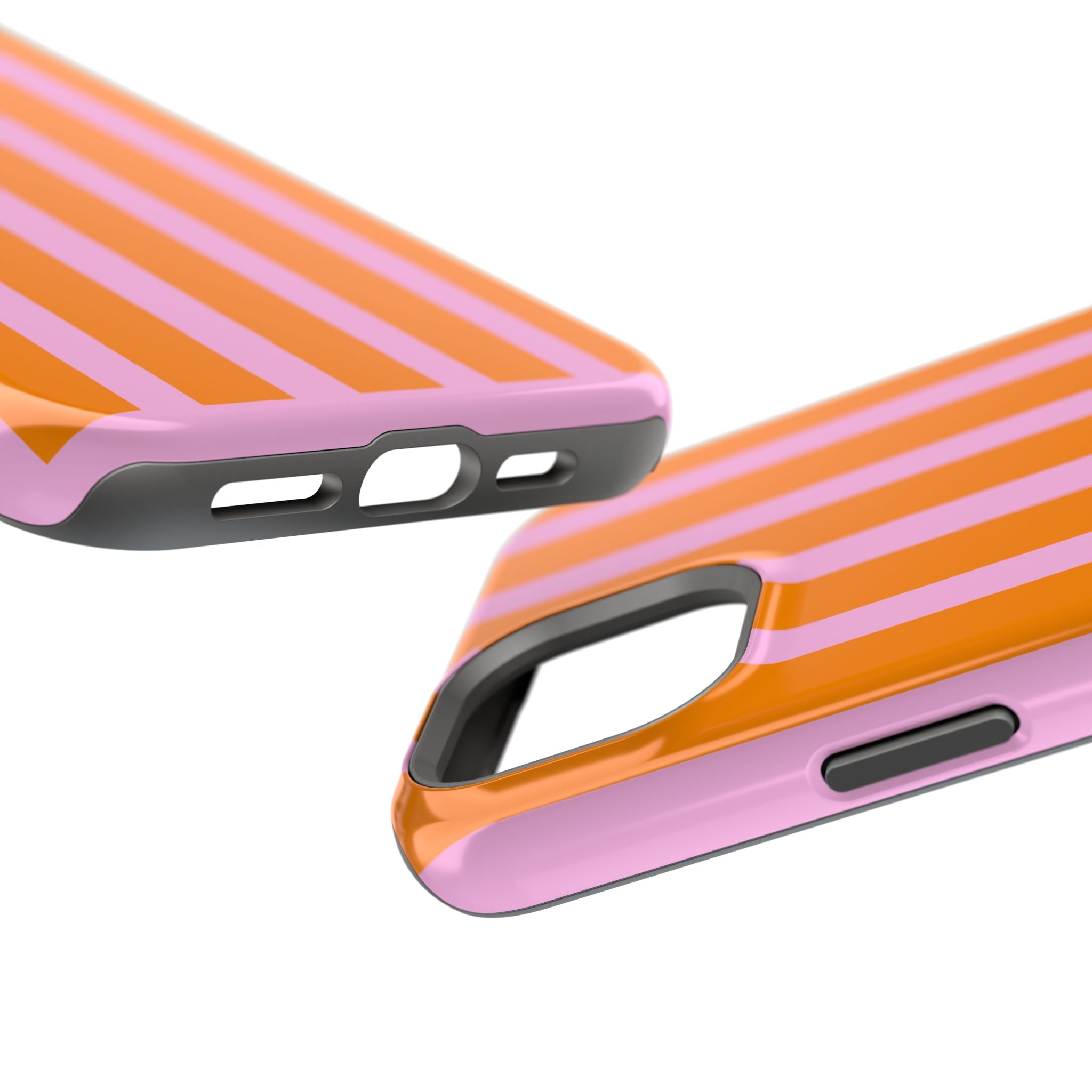 Orange & Pink Bold Stripe VOXY - Magnetic Impact-Resistant