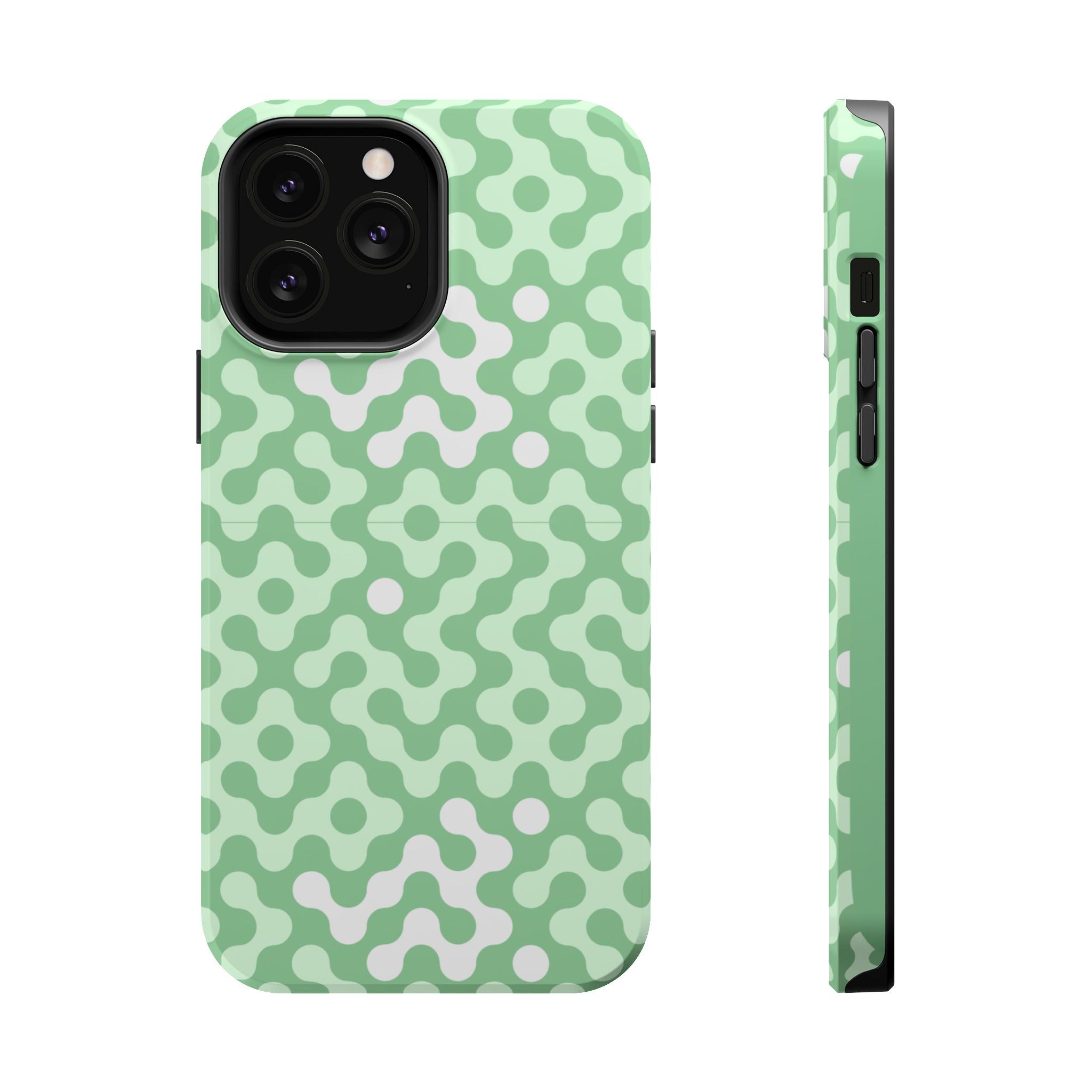 Mint Abstract Camouflage VOXY— Magnetic Impact-Resistant